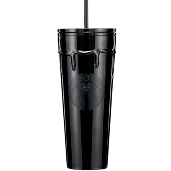 New Starbucks slime halloween 2024 black drip cup - Picture 2 of 3